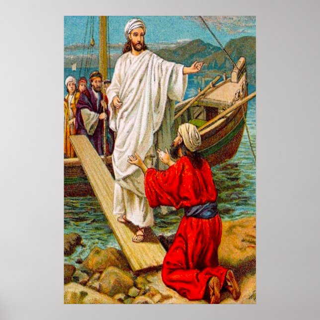 Matthew 8:28-34 Set frei von Dämonen Poster (Vorne)