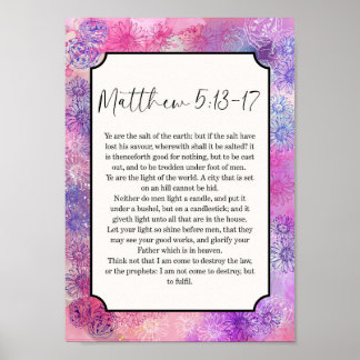 Matthew Bibelvers Wandkunst Poster