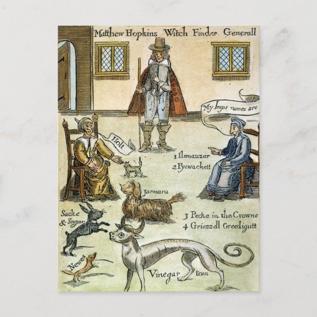 Matthew Hopkins (D 1647) Postkarte (Vorderseite)