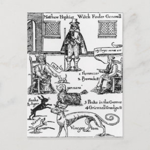 Matthew Hopkins, der Witchfinder General Postkarte