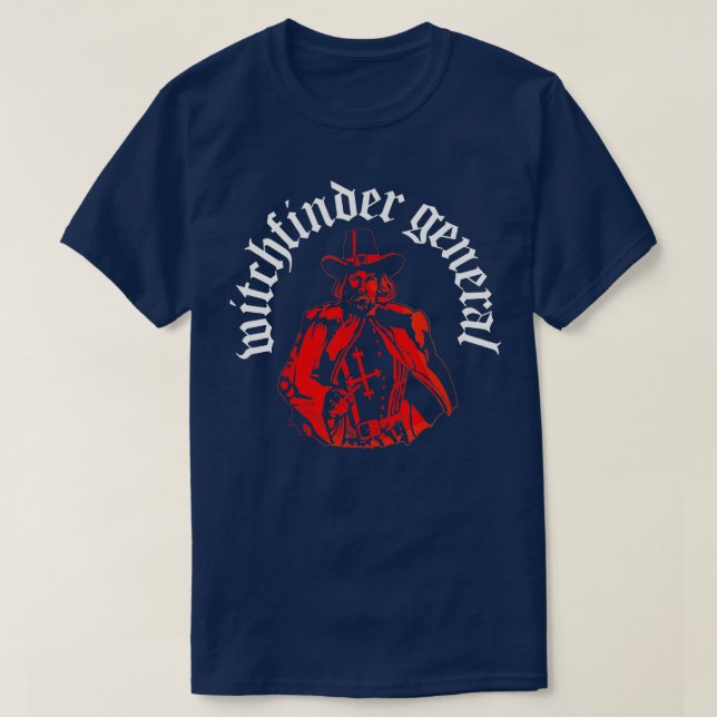 Matthew Hopkins Witchfinder General Witch Hunter T-Shirt (Design vorne)
