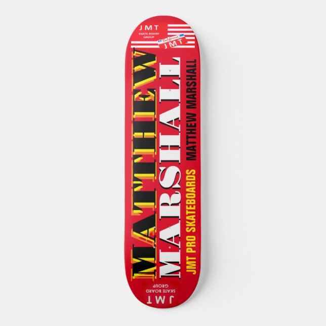 MATTHEW MARSHALL 8 1/4" Skateboarddecke Skateboard (Vorderseite)