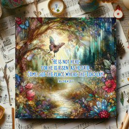 Matthew Verse Christlicher Glass Ostern Feiertagskarte