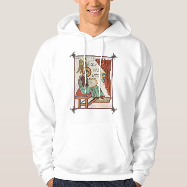 Matthew von Lindisfarne mittelalterliches Manuskri Hoodie (Vorderseite)