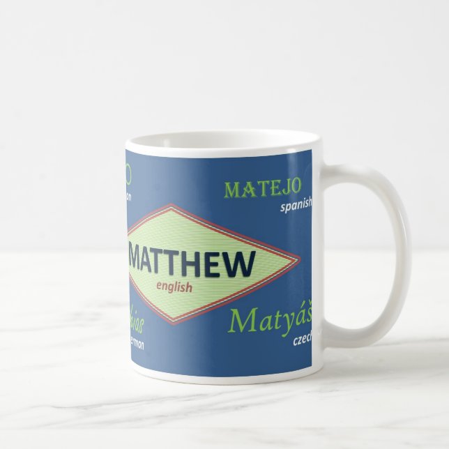 Matthewinternationale NamensTasse Tasse (Rechts)