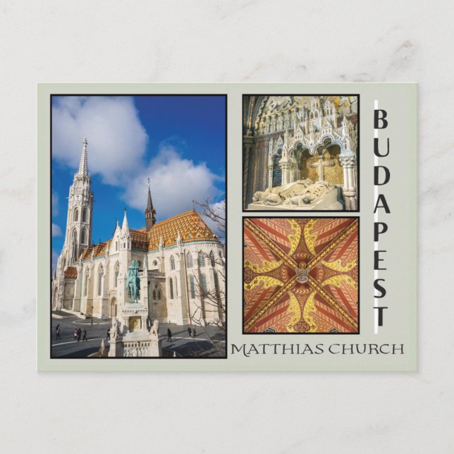 Matthias Church Postkarte (Vorderseite)