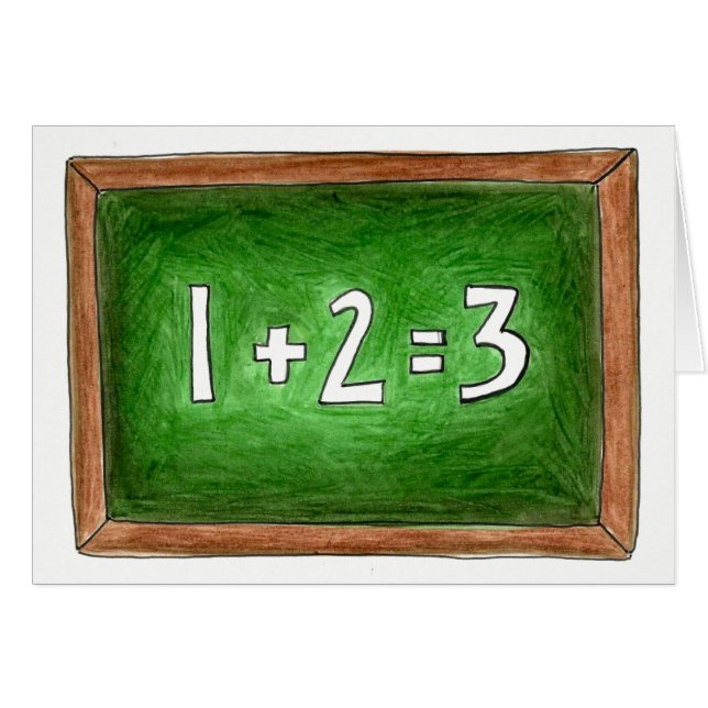 Matthias Teacher Slate Chalkboard School (Vorderseite (Horizontal))