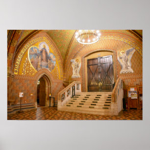Matthiaskirche Vorhalle, Budapest, Ungarn Poster