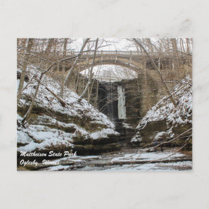 Matthiessen Illinois Staat Park Postcard Postkarte