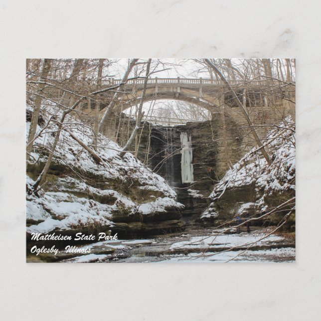 Matthiessen Illinois Staat Park Postcard Postkarte (Vorderseite)
