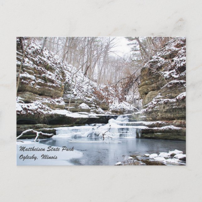 Matthiessen Illinois Staat Park Postcard Postkarte (Vorderseite)