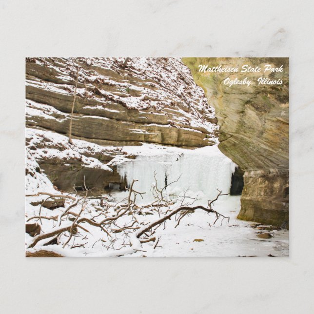 Matthiessen Illinois Staat Park Postcard Postkarte (Vorderseite)