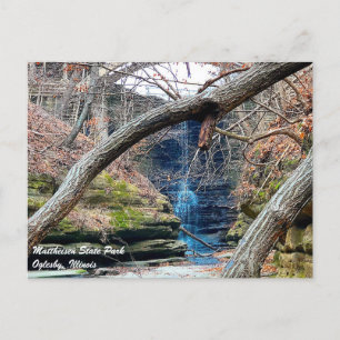 Matthiessen Illinois Staat Park Postkarte