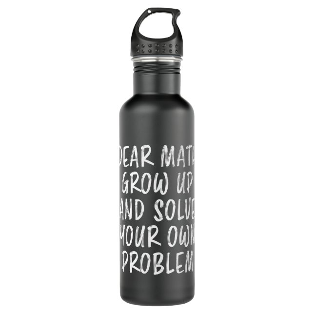Matthik Zitat Funny Geek Lehrer Nerd Geschenk Edelstahlflasche (Vorderseite)