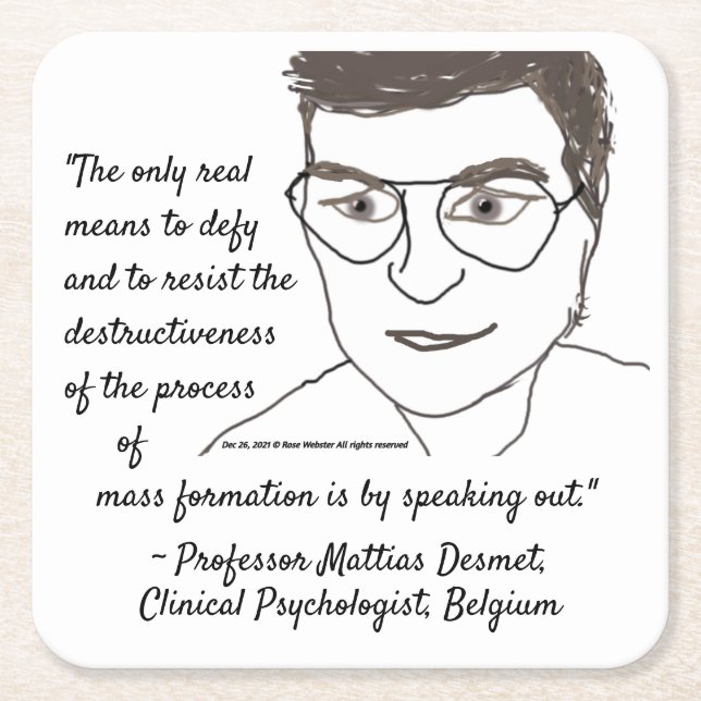 Mattias Desmet Wisdom Untersetzer von RoseWrites  (Vorderseite)