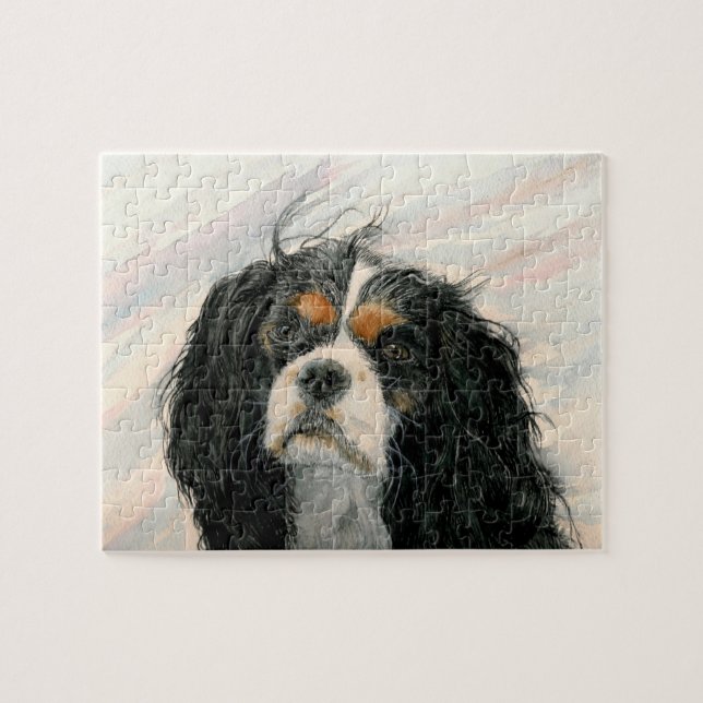 Mattie der unbekümmerte Königcharles Spaniel Puzzle (Horizontal)