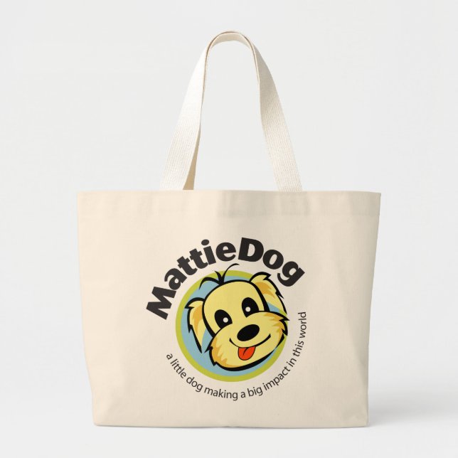 MattieDog Taschen-Tasche Jumbo Stoffbeutel (Vorne)
