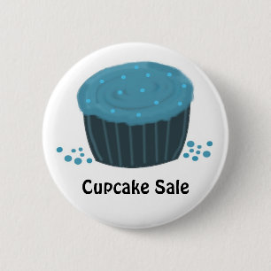 Mattiert Blue Cupcake - Cupcake Sale Button