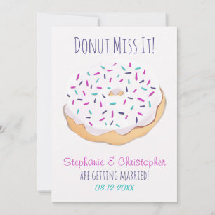 Mattiert Donut Miss It Hochzeit Save The Date