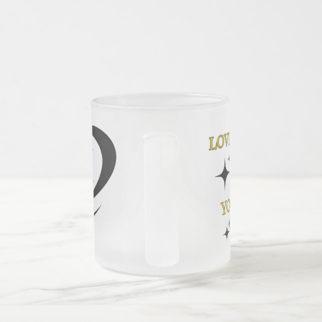 Mattiert Glass Tasse Liebe Ihr Selbst Sie sind die (Henkel)