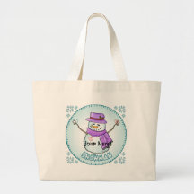 Mattiert Snowman Tote Bag
