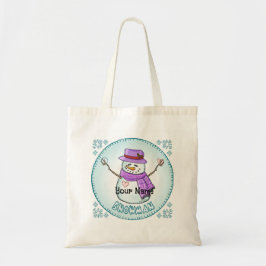 Mattiert Snowman Tote Bag Tragetasche