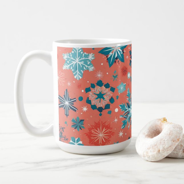 Mattiert Winter Elegante Weihnachten Tasse (Mit Donut)