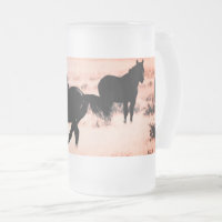 Mattierte 16 oz Mattierte Tasse aus Glas mit WILD 