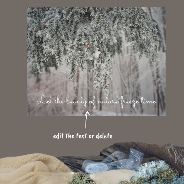 Mattierte Äste und ein schneebedeckter Wald Poster (Von Creator hochgeladen)