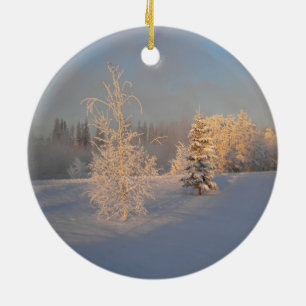 Mattierte Baum-Verzierung Keramik Ornament