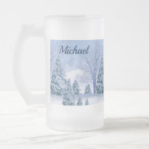 Mattierte Bier-Tasse Channel eine kalte an einem h