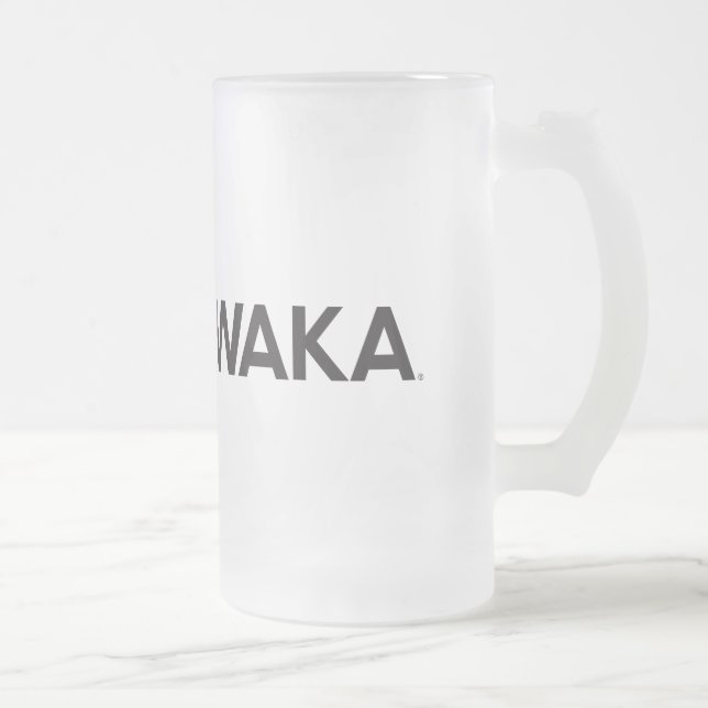 Mattierte Bier-Tasse - CLUBWAKA Wordmark Mattglas Bierglas (Rechts)