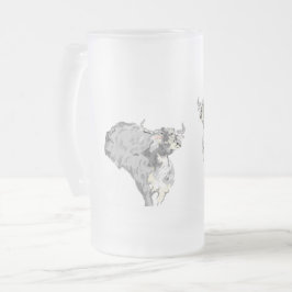 Mattierte Bier-Tasse : Durst als Buffalo Mattglas Bierglas