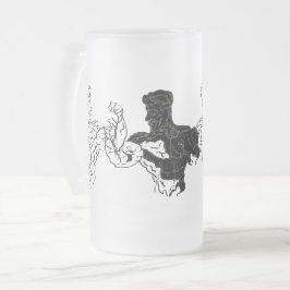 Mattierte Bier-Tasse : Körperbauer Mattglas Bierglas