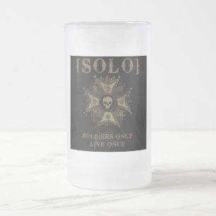 Mattierte Bier-Tasse Mattglas Bierglas