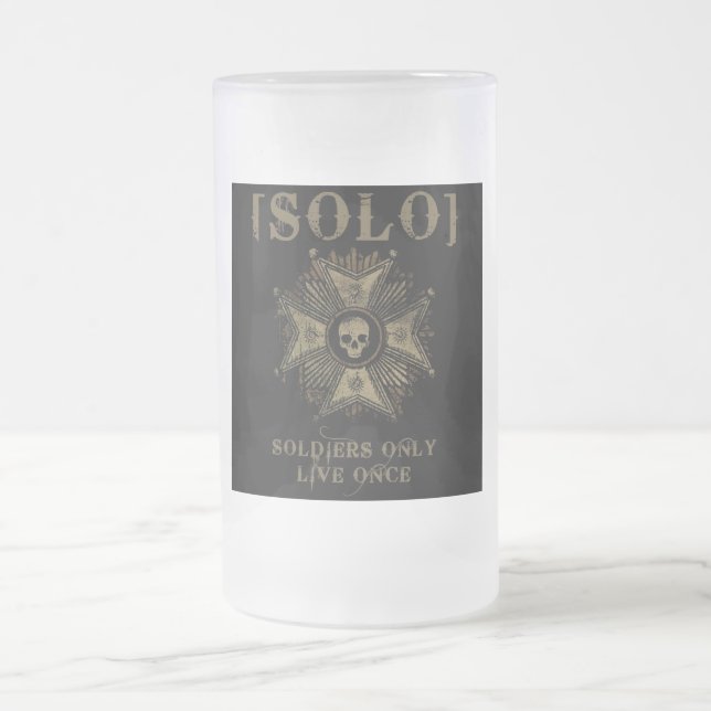 Mattierte Bier-Tasse Mattglas Bierglas (Mittel)