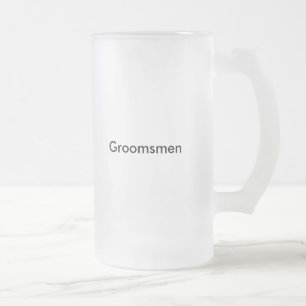 Mattierte Bier-Tasse Trauzeugen Stein Mattglas Bierglas