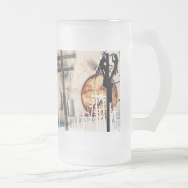 Mattierte das Bier-Tasse des Störungssuchers Mattglas Bierglas (Rechts)