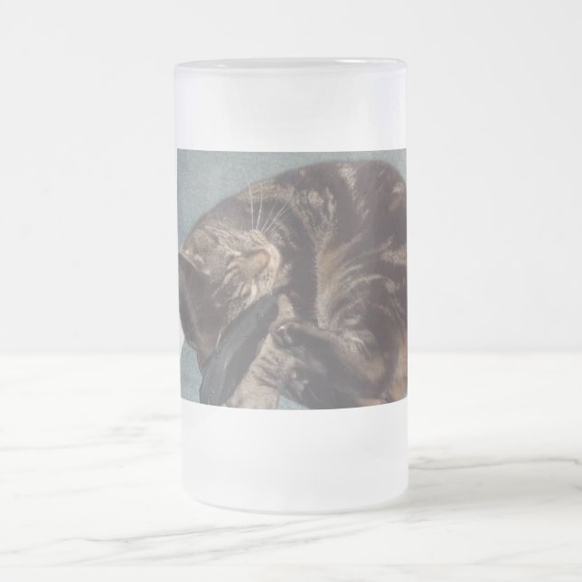 Mattierte Dave-Tasse Mattglas Bierglas (Mittel)