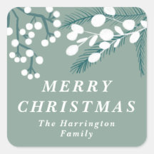 Mattierte Eukalyptusminze und weiße Weihnachten