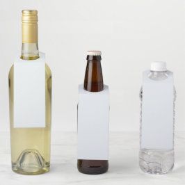 Mattierte Farbe | Classic | elegant Flaschenanhänger