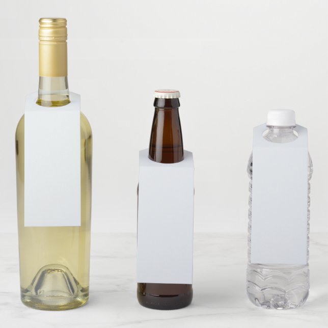 Mattierte Farbe | Classic | elegant Flaschenanhänger (Beispiel)