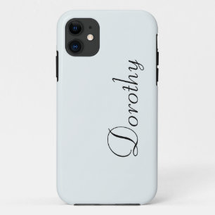 Mattierte Farbe Minimalistischer Name Case-Mate iPhone Hülle