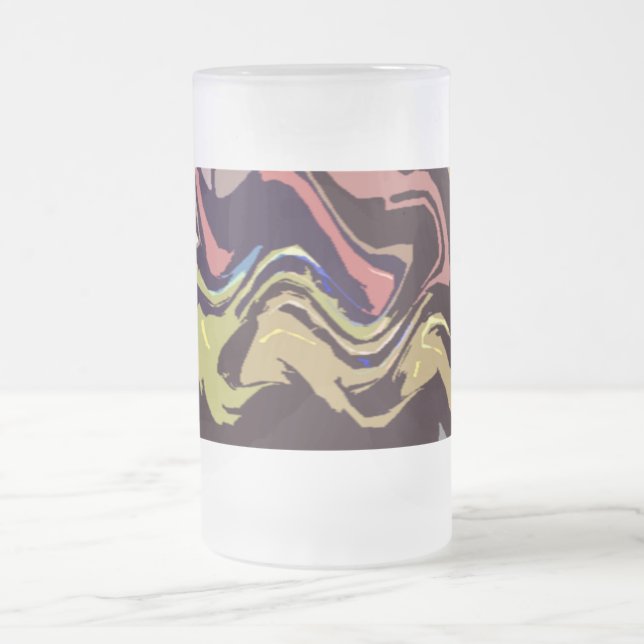 Mattierte Fiesta 2-Glas-Tasse Mattglas Bierglas (Mittel)