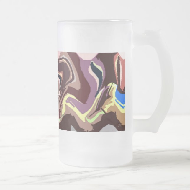 Mattierte Fiesta 3-Glas-Tasse Mattglas Bierglas (Rechts)