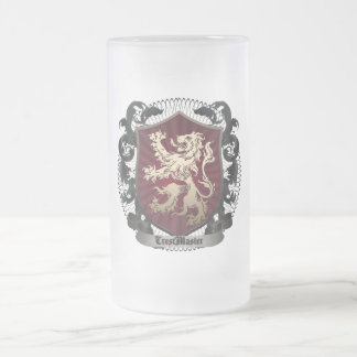 Mattierte Glasbier-Tasse (16 Unze) Mattglas Bierglas