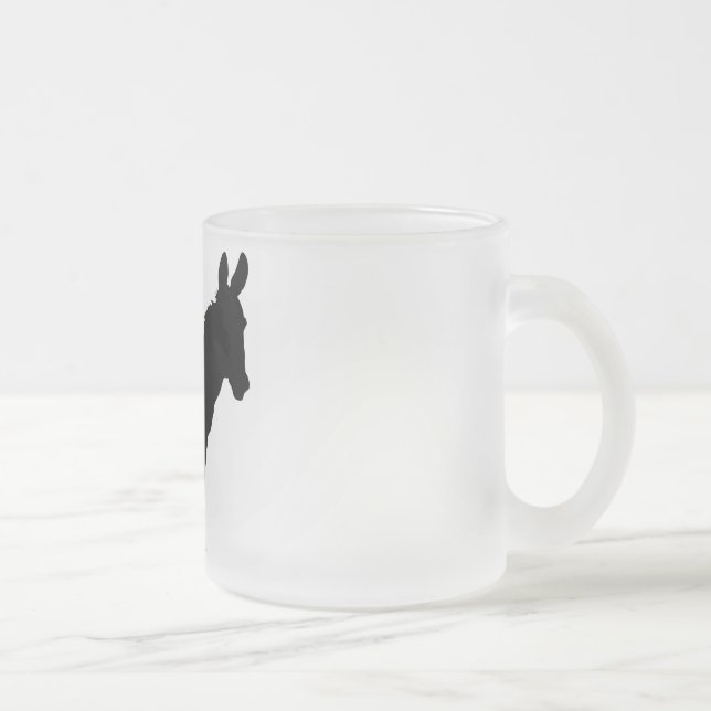 Mattierte Glasesellogo-Tasse PERSONALISIERT Mattglastasse (Rechts)