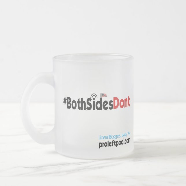 Mattierte GlasTasse - #BothSidesDont Mattglastasse (Links)