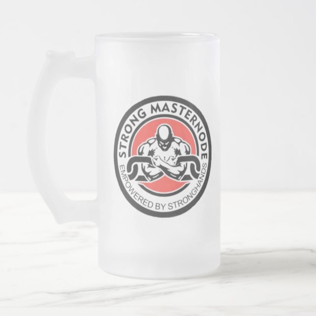 Mattierte GlasTasse Mattglas Bierglas (Links)