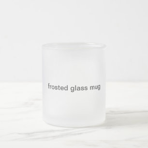 mattierte GlasTasse Mattglastasse